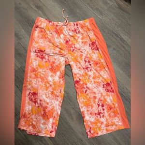 Cuddl Duds Cropped Tie Dye Pajama Bottoms